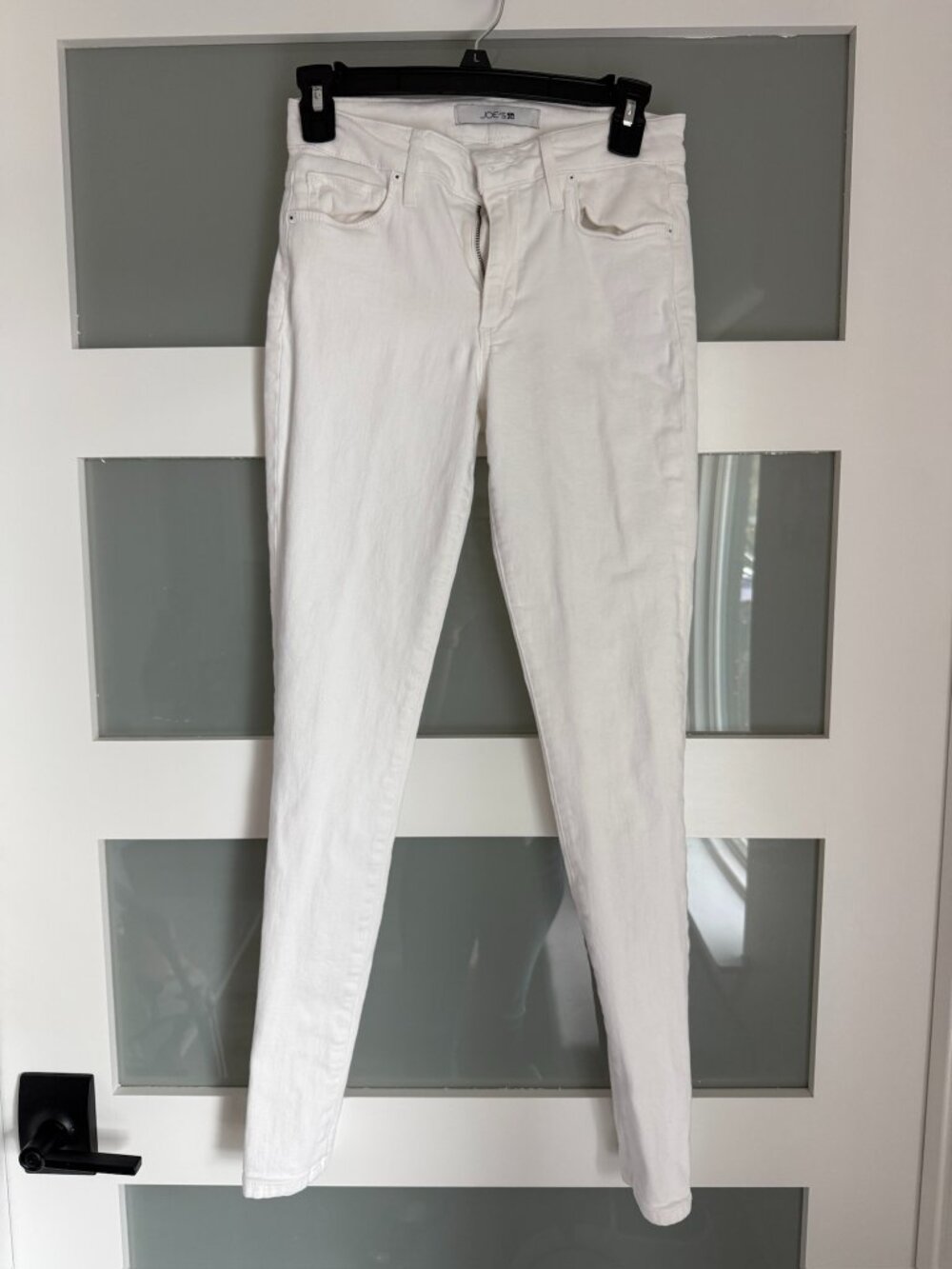 Joe’s White Skinny Jeans Size 26 Mid Rise Stretch Denim